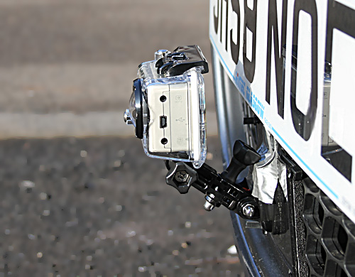 GoPro HD Hero mounted on car image